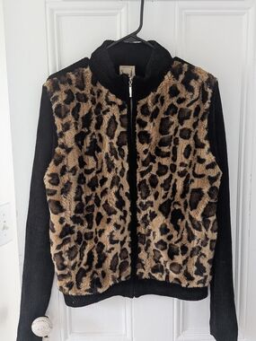 Original ANTHONY Black Faux Fur Jacket